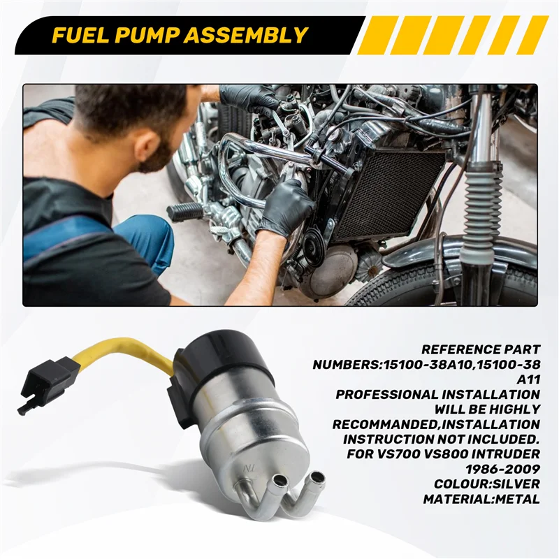 

A82E-For Suzuki VS700 VS800 Intruder 1986-2009 New Fuel Pump 15100-38A10 15100-38A11 Motorcycle Fuel Pump Assembly