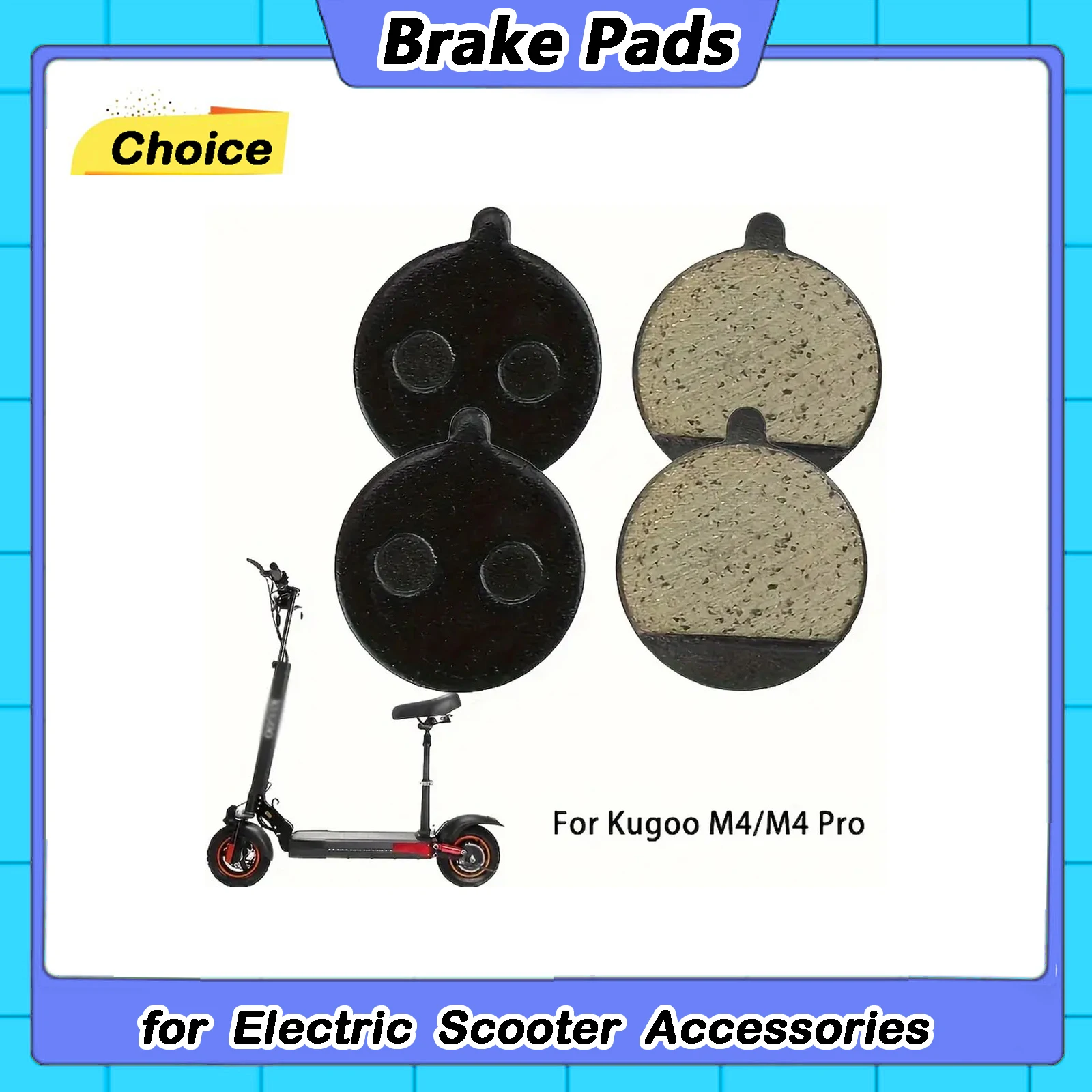 Plaquettes de frein pour trottinette électrique Kugoo M4 M2 Pro iScooter iX3 iX4, plaquettes de frein à disque, plaques de friction, pièces de frein