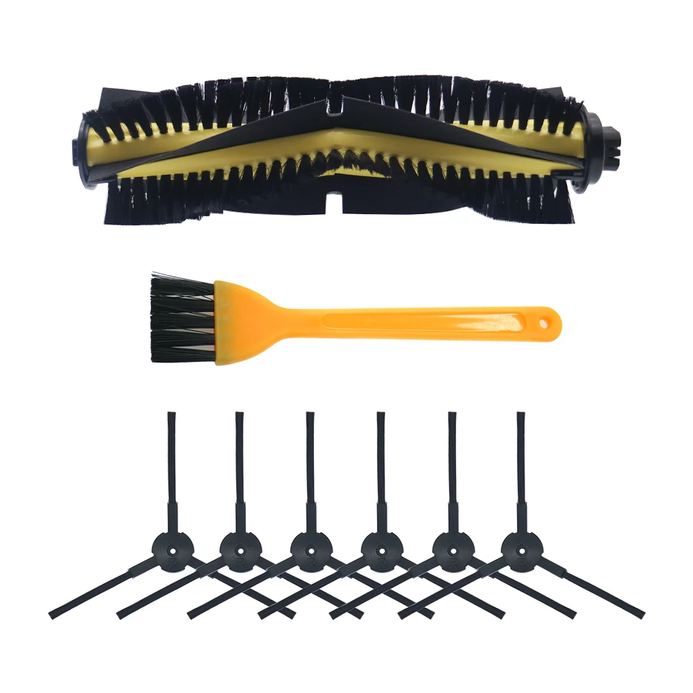 Main Brush For Chuwi Ilife V7, V7s, V7s Pro, V7s Plus Robotic Vacuum Cleaner Parts Kit, Side Brush+dust Hepa Filter+mop Cloth