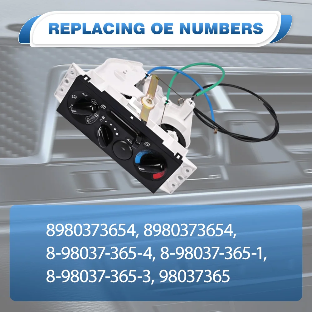 98037365 8980373654 For Isuzu NPR, NPR-HD, NPR-XD, NQR, NRR 2007-2023 AC Climate Controller Panel