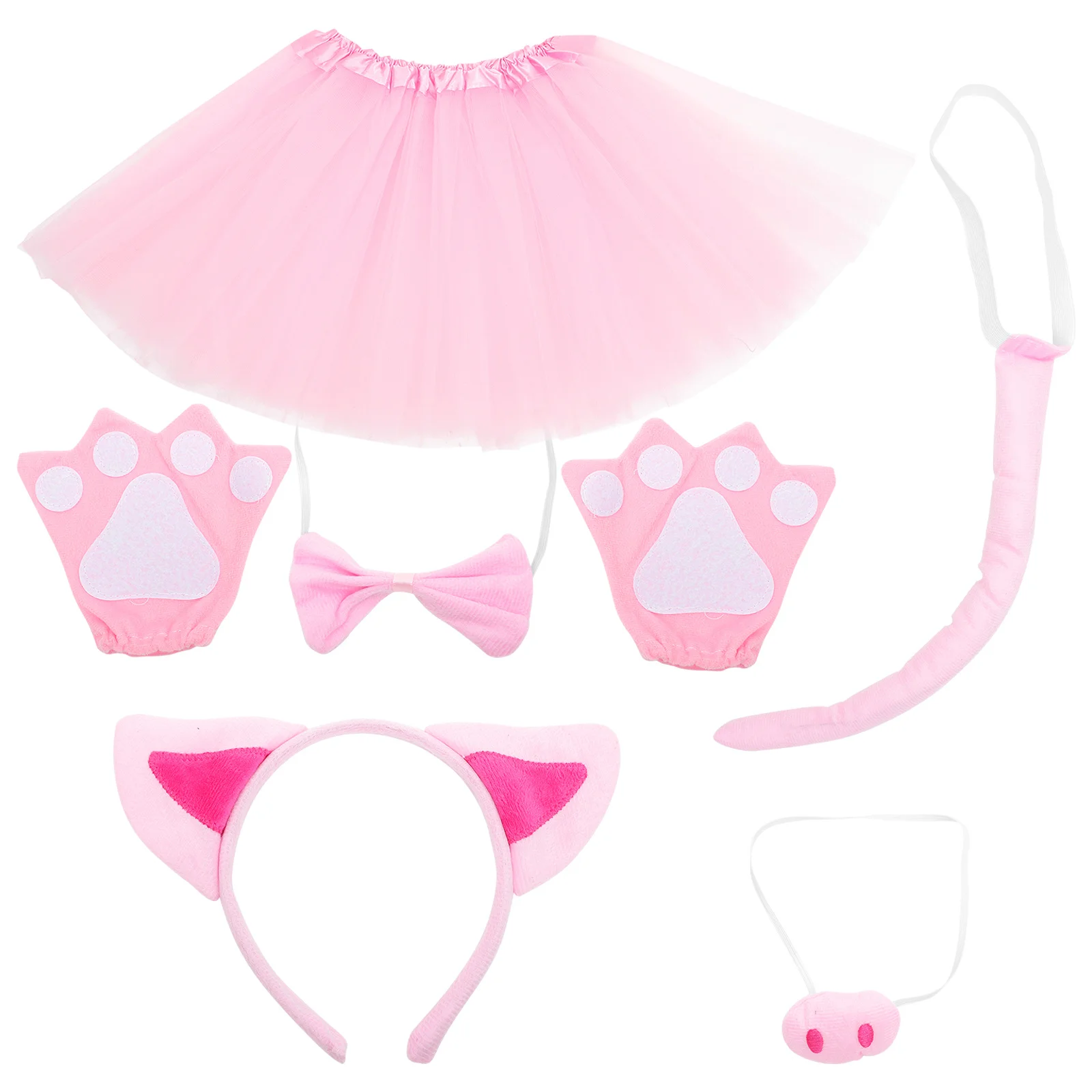 

Pink Pig Ear Headdress Animal Cosplay Prop Costume Accessory Fancy Costumes Cute Accessories
