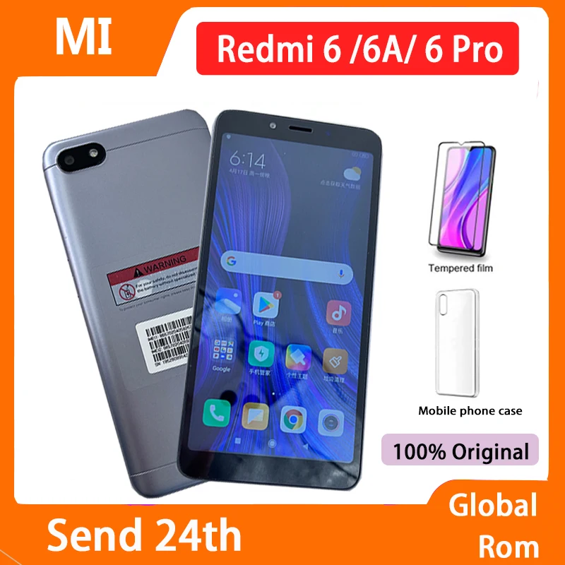 [Clearance Price] Xiaomi-smartphone Redmi 6 /6A/ 6 Pro Google Play android 4GB 64GB desbloqueo facial MT6762 Helio P22