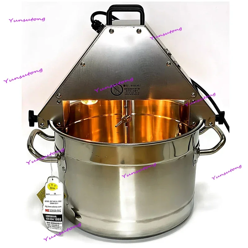 

Food Stirrer Pot 10L Stir-fry Machine Food Jam Sauce Mixing Wok 220V Automatic Stir Fry Machine