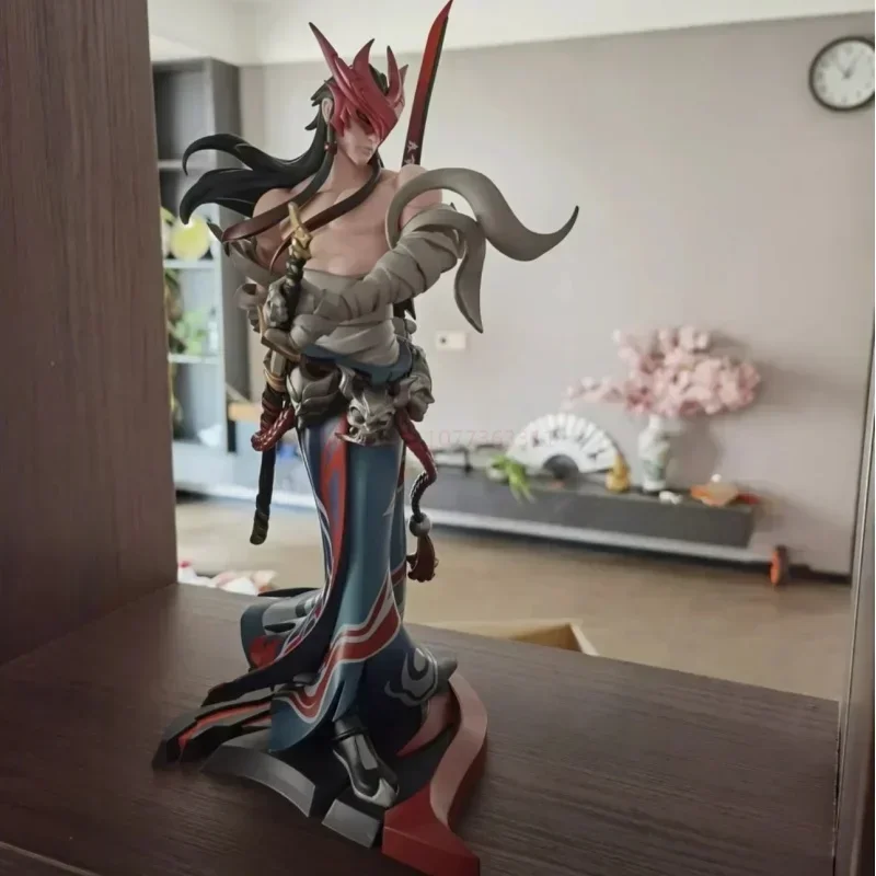 Original Lol The Unforgotten Yone Figurine League Of Legends Official Authentic Game Periphery Model The Medium-sized Gift Toys