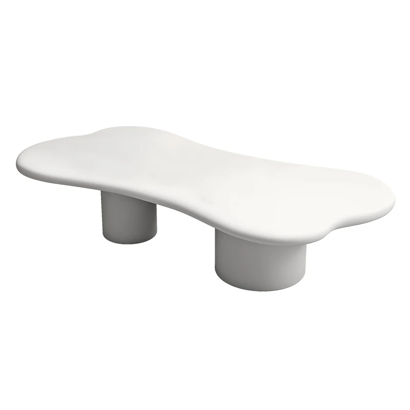 Cream white irregular clouds coffee table special-shaped creative simple modern living room edge a few