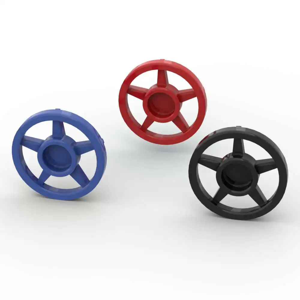 

MOC 10PCS Part Brick 18976 18978 18978a Wheel Cover 5 Spoke Building Blocks Set Wheel Educational DIY Toy Children Birthday Gift