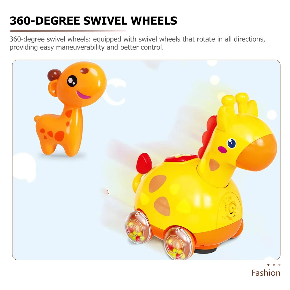 

Giraffe Slithering Infant Crawling Guidance Toy Mini Cartoon Plastic Baby Plaything