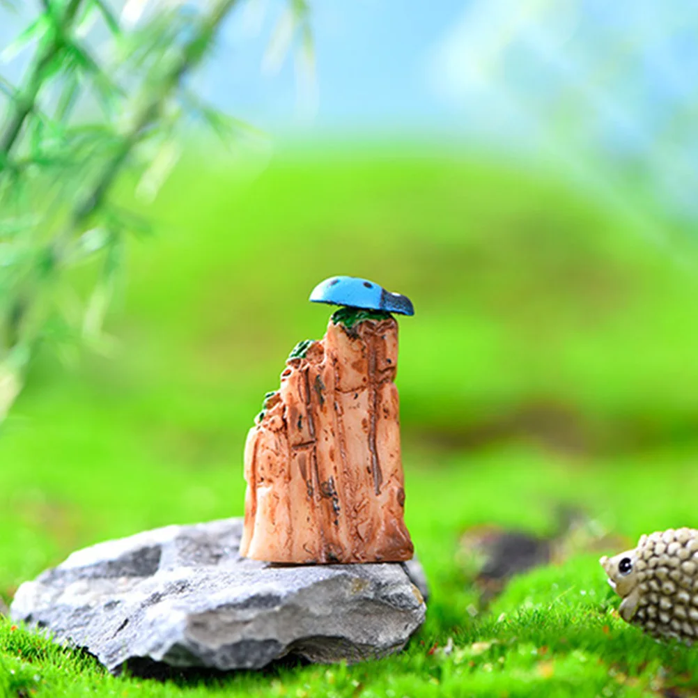

3pcs Mini Resin Mountain Model Natural Decorative Ornament Fish Tank Bonsai Moss Micro Landscape Accessories Indoor Plant Scene