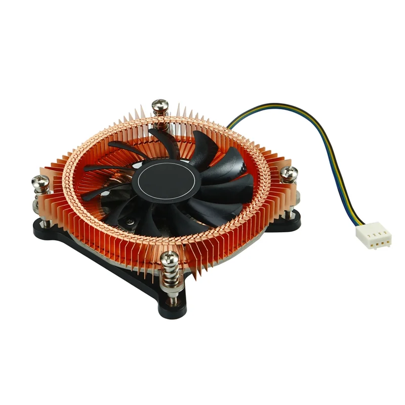 

AK51-All-Coppe CPU Radiator HTPC Chassis Silent Fan CPU Temperature Control Ultra-Thin Radiator Mini Chassis