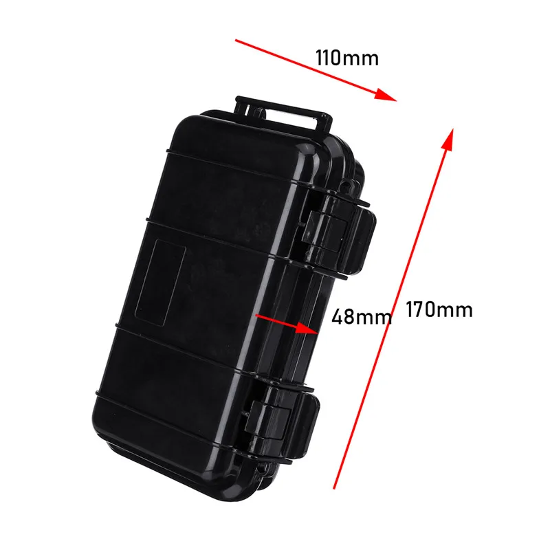 1pcs Outdoor Shockproof Waterproof Box Survival Airtight Case Holder Storage Match Tool Earphone Case Travel Sealed Container