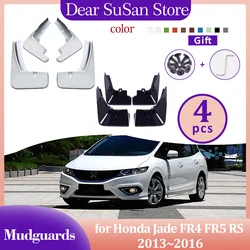 4pcs for Honda Jade FR4 FR5 RS 2013~2016 2014 2015 Mudguards Fender Flares Mud Flap Splash Guard Cover Spoiler Part Accessories