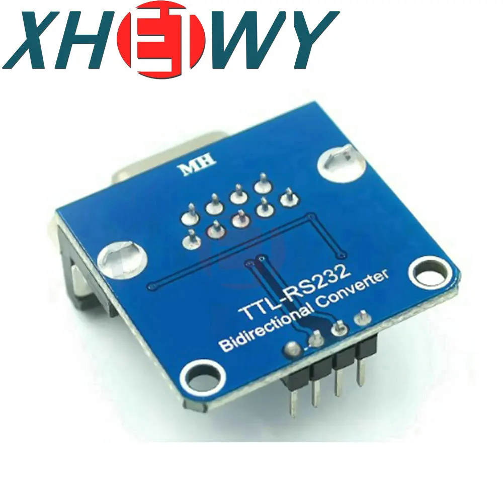 Conector hembra DB9 MAX3232 RS232 a TTL, módulo convertidor de puerto serie 3,3 V-5,5 V, placa MAX232 intermitente, RS232 a TTL, desbrozadora