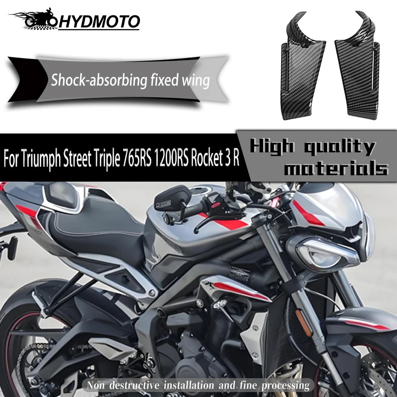 

Общие аксессуары для модификации амортизатора, боковые направляющие с фиксированным крылом для Triumph Street Triple 765RS 1200RS Rocket 3 R