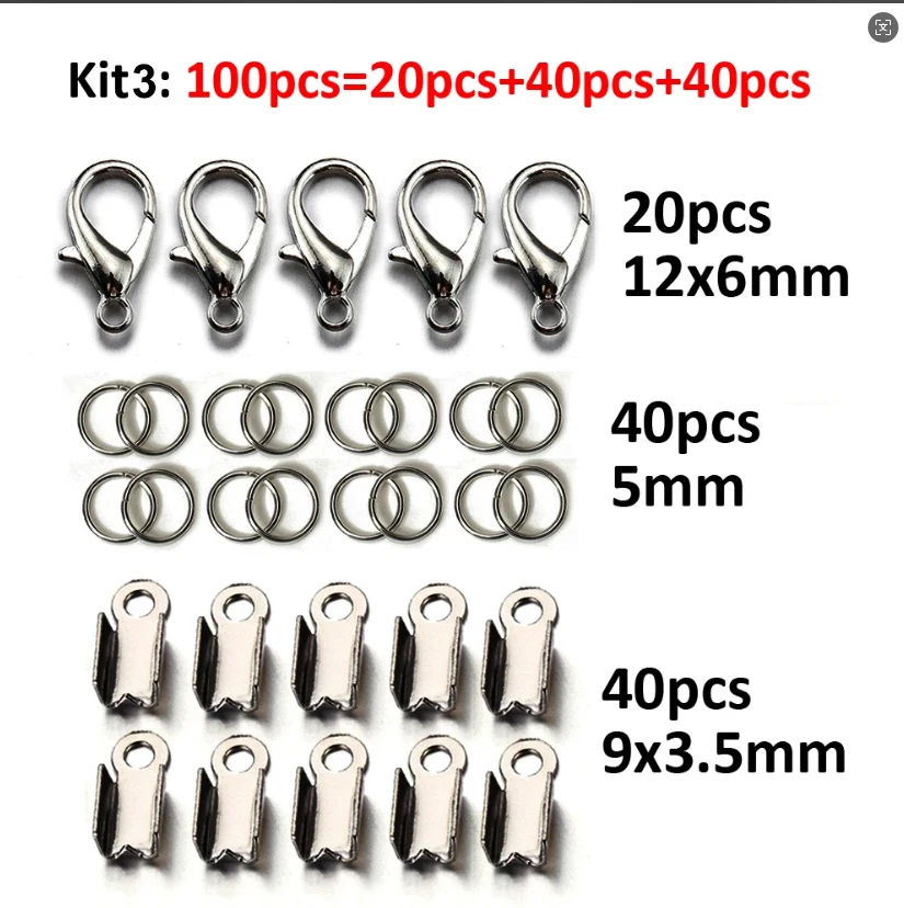 100pcs Jewelry Making Kit Components for DIY