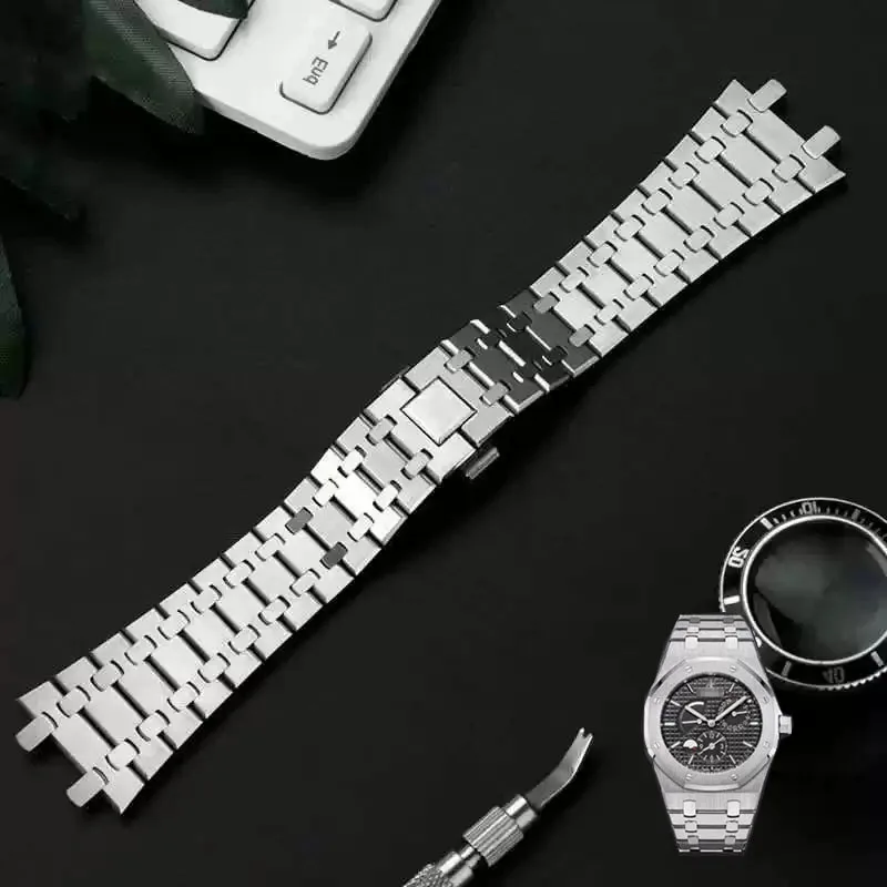 

316L Fine steel Bracelet For AP 15400 26331 15500 Audemars Piguet Royal Oak Strap Men stainless steel 26mm Watchband accessories