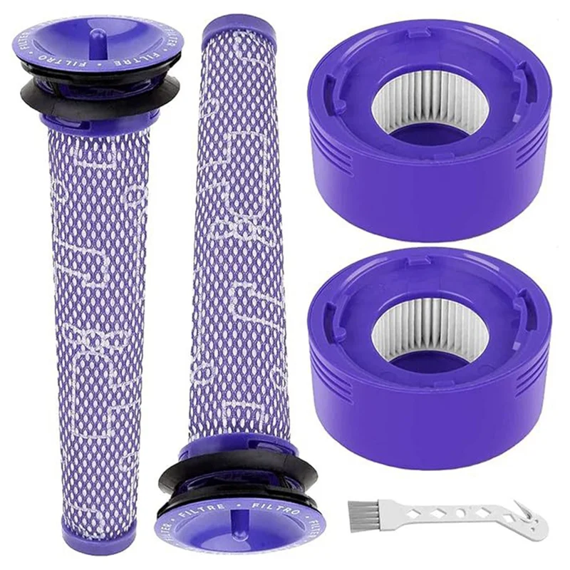 

M12K-Применимо к Dyson V7 V8 Передние и задние моющиеся фильтры Сменные чистящие аксессуары