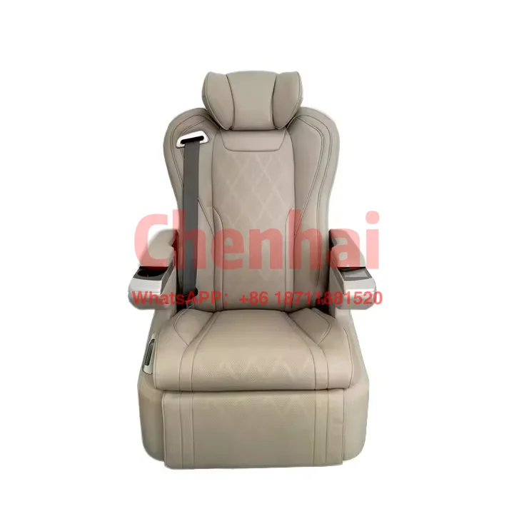 Customize OEM Luxury Electric MPV Seat With Wireless Charging PU Leather For VAN RV Campervan Motor Home Limousine-Alphard Vellf