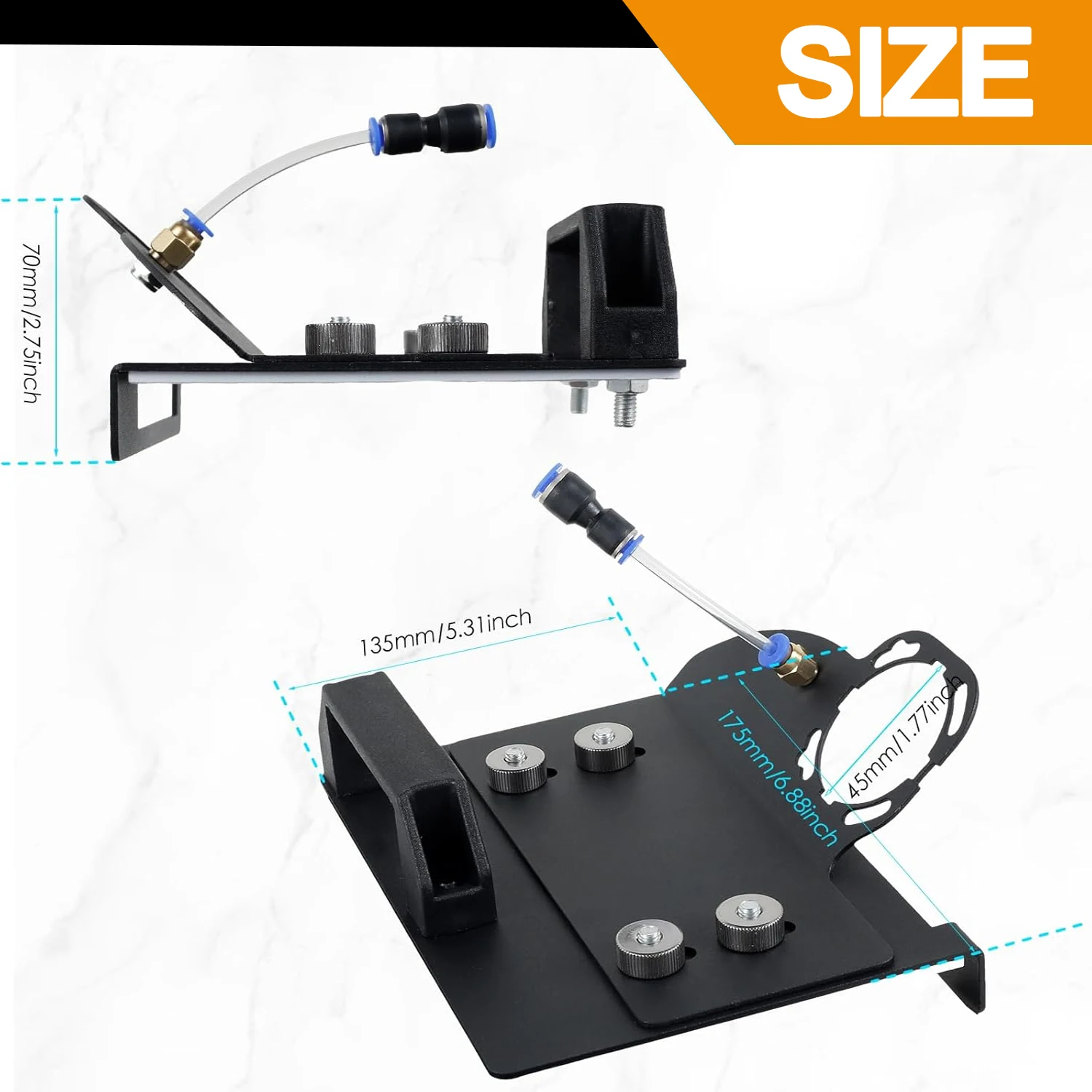 Braket Pemotong Sudut Dudukan Penggiling Sudut 45 °   Alat Chamfer Untuk Mesin Gerinda Sudut Tipe 100 Pemotong Ubin Chamfer Batu Keramik