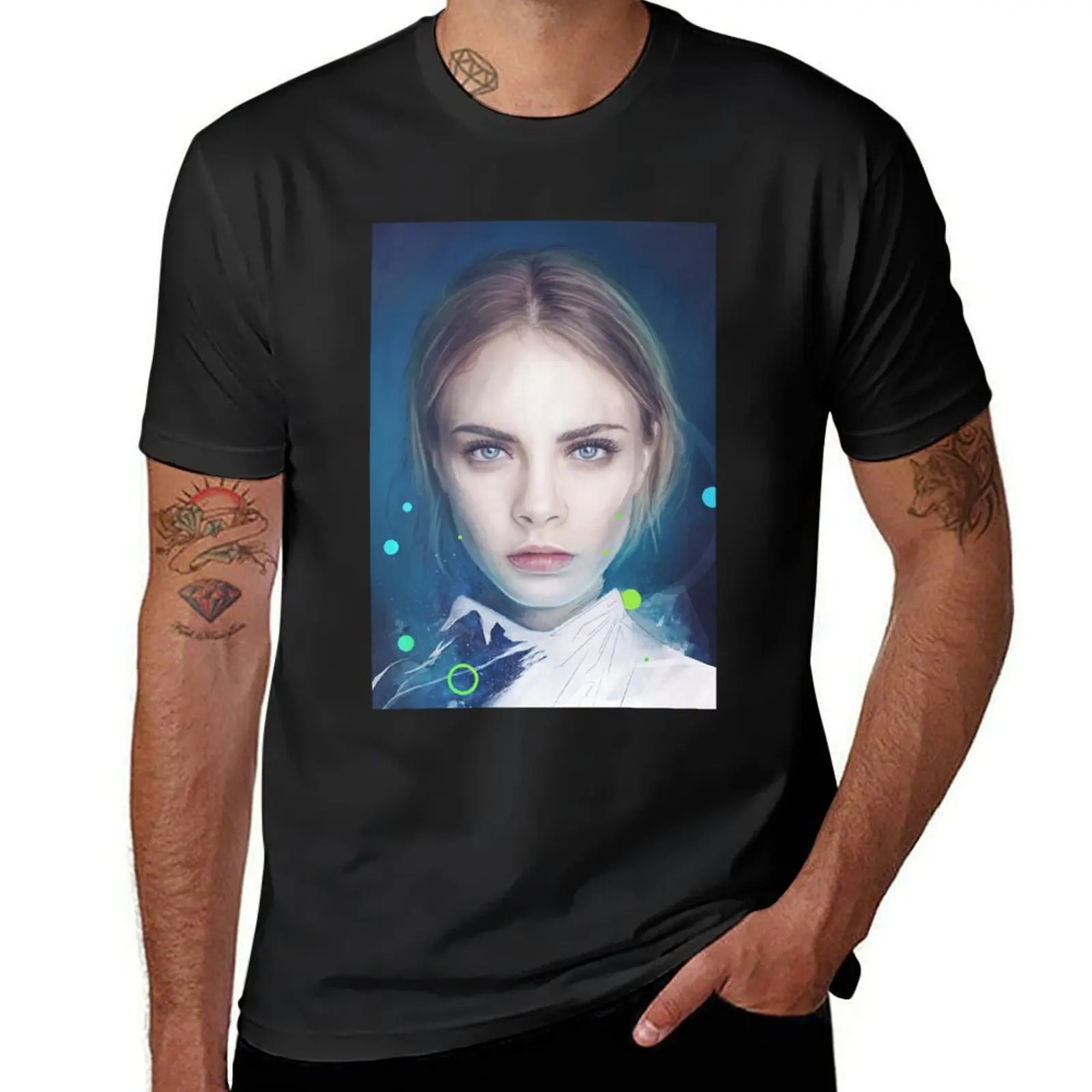 

Cara Delevingne T-Shirt summer 2025 plus size tops anime figures clothes plain t shirts men