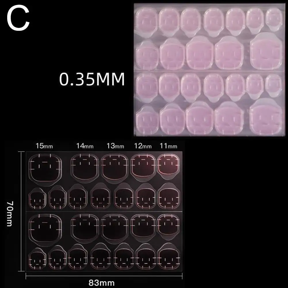 Pegamento de doble cara para uñas, pestañas adhesivas para presionar en las pestañas, pestañas de pegamento transpirables impermeables, pegatina de Gel de gelatina transparente T9r7