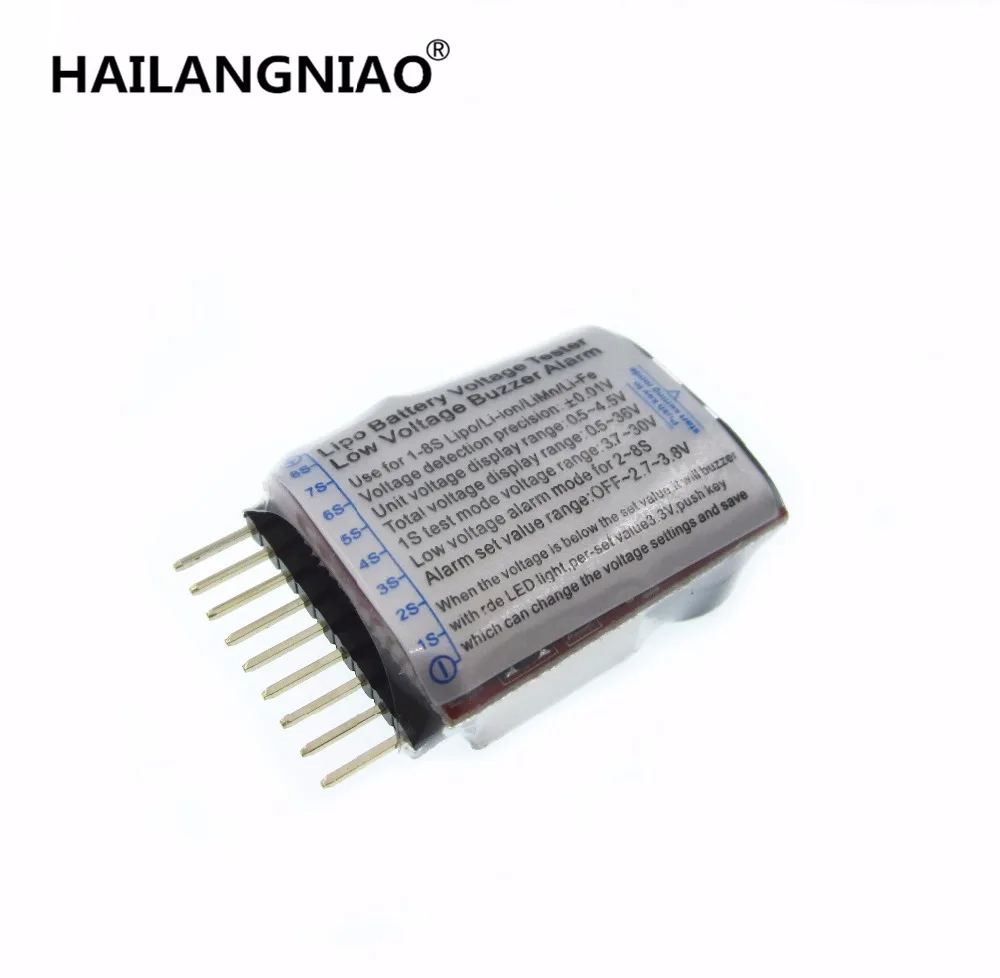 10pcs/lot 1-8S 2in1 Lipo Battery LED Voltage Meter Tester Alarm + Register