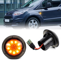 2pcs Front Fender LED Parking Lamp Side Marker Lights Turn Signal Indicator for 2010-2021 Ford Transit Connect