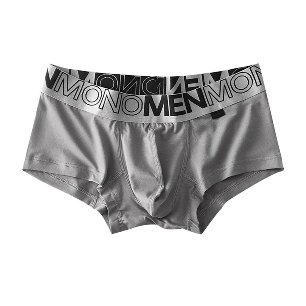 2025 الرجال الرياضة سراويل بوكسر لينة النوم ملخصات منخفضة الخصر سراويل مشروط ملابس داخلية قطنية الصلبة الانتفاخ الحقيبة جذوع الرجال السروال #6
