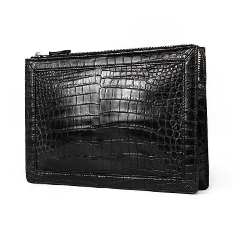 yuee new Thailand crocodile male handbags business crocodile men wallet long handbags Genuine leather Hand bag Men clutch bag