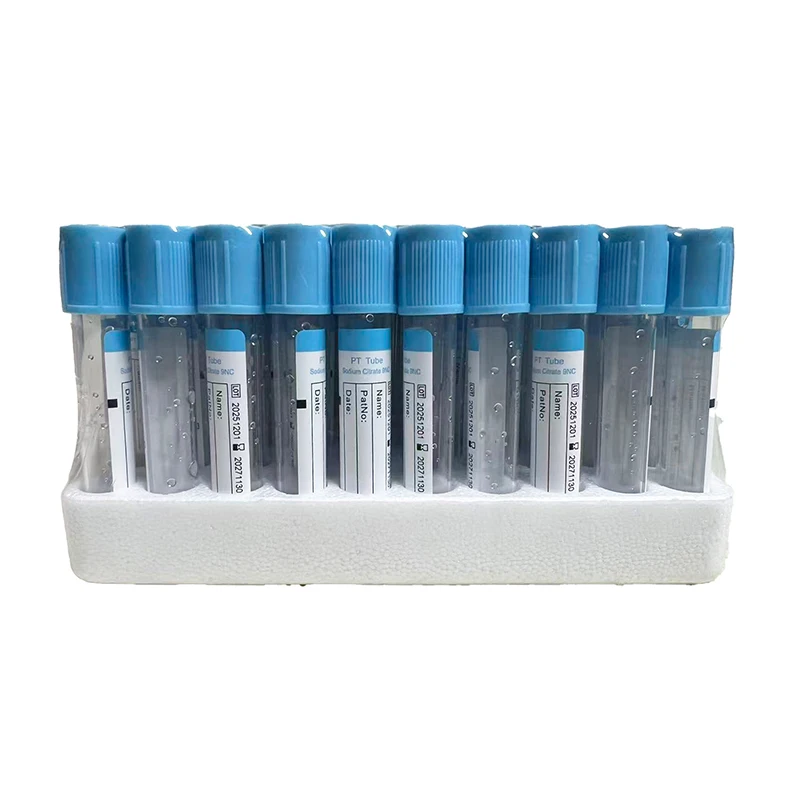 2.7ml /4ml Sterile Buffered Sodium Citrate Blood Collection Coagulation Tubes 100pcs Plastic Tube Pet Animals Lab Supplies