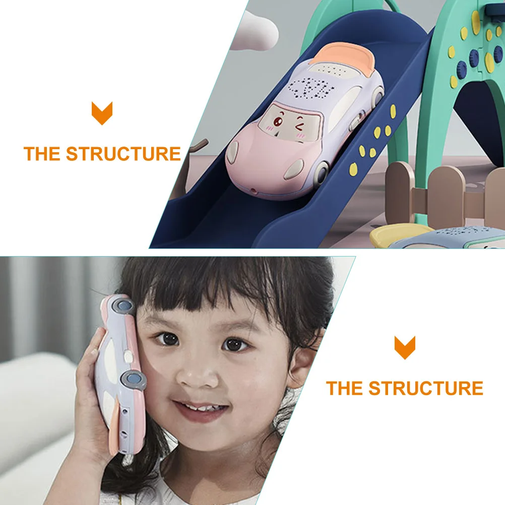 Imitação musical de telefone para bebês, crianças, educacional precoce para crianças pequenas, desenvolvimento de coordenação mão-olho, célula de simulação de desenhos animados