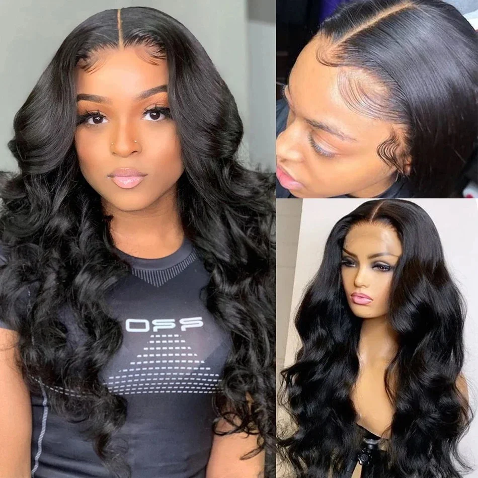 Nadine Body Wave 13x6 Hd Lace Front Wigs For Women Brazilian 34 40 Inch Body Wave Human Hair Pre Plucked Deep Wave Frontal Wig