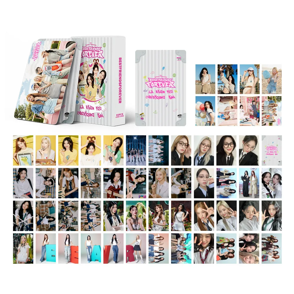 

Kpop 55Pcs/set ITZY DOUBT Album LOMO Card 2024 New Selfie Cards Yeji Lia Poster RYUJIN CHAERYEONG YUNA Photocards Fans Gifts