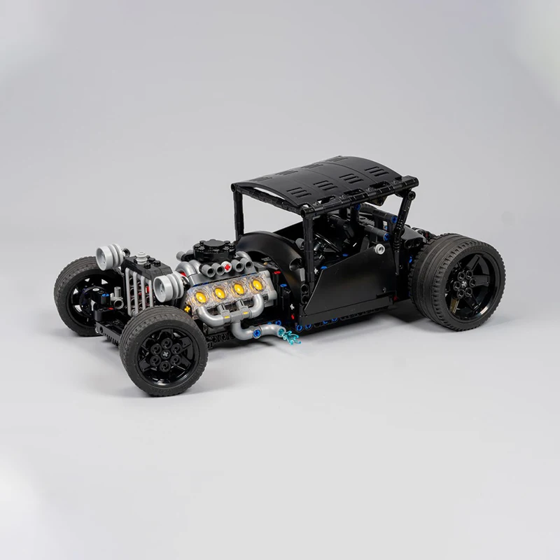 842pcs MOC B Bucket Hot Rod Technical Vehicle Engineering Model Building Blocks Construction Kit Assembly Hobby Classic Toy Gift