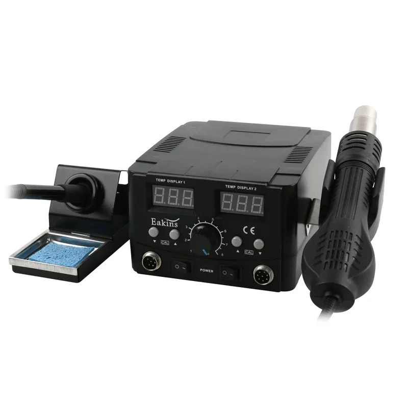2 IN 1 8586D LED Soldering Station Hot Air Gun Rework Station Electric Soldering Iron Digital For Phone PCB IC SMD BGA Welding