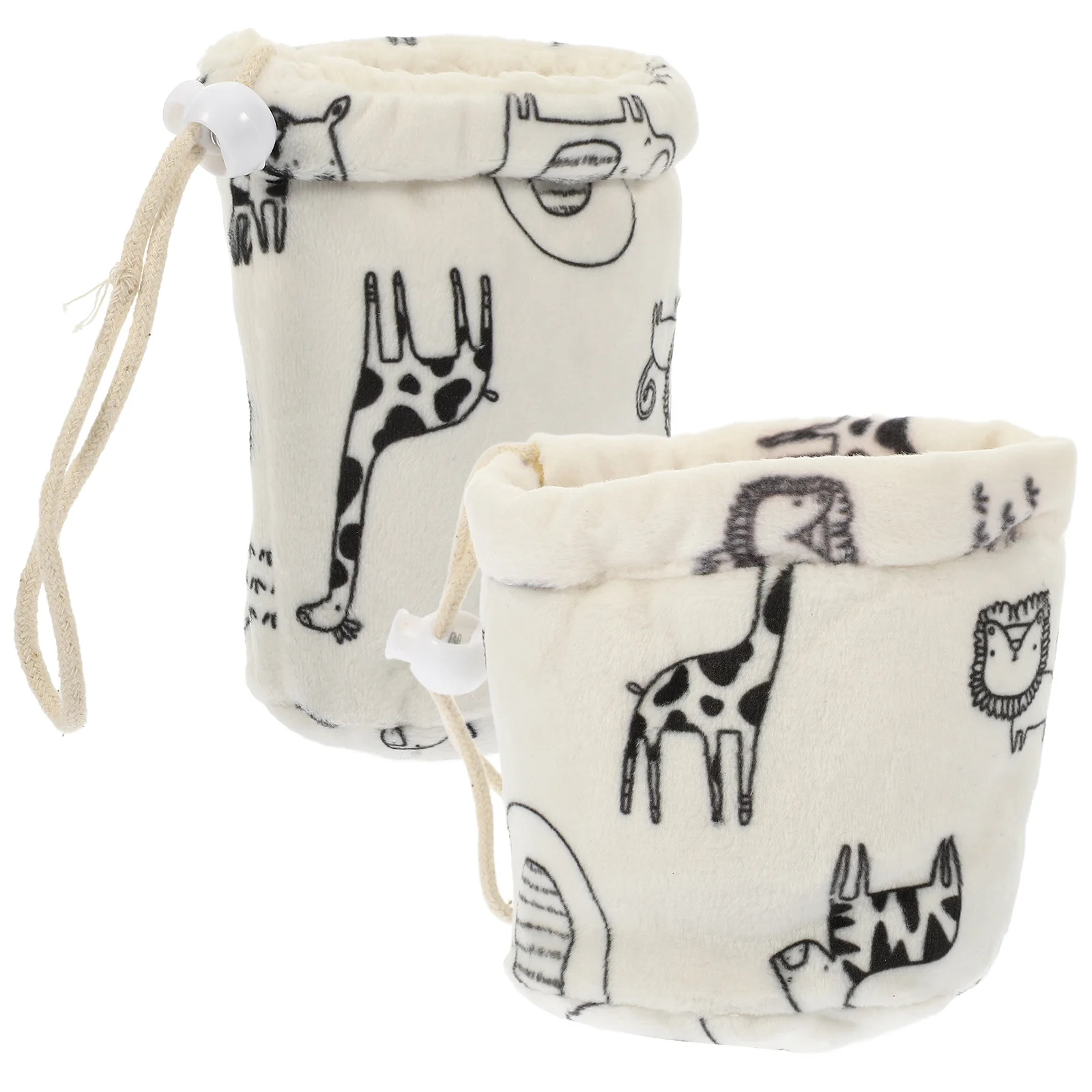 2 Pcs Kettle Baby Bottle Anti Drop Cover Child Accessories Breastfed Cotton Adorable