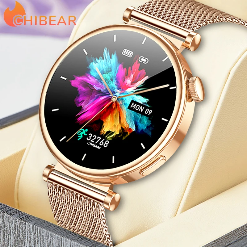 

For Android IOS Watch 4 Women Smart Watch Compass 1.3'' AMOLED HD Sreen Display Always Show Time Bluetooth Call Smartwatch Men