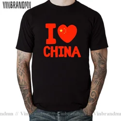 People's Republic of China CHN mens t-shirts I Love China Short sleeve clothes cotton summer Streetwear casual Fashion Print New