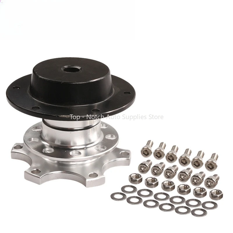 

Automobile modification accessory, universal aluminum alloy quick release device for formula steering wheel, quick disassembly.
