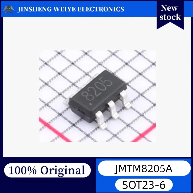 50/200 pieces JMTM8205A SOT-23-6L Dual N-Channel Enhancement Mode Power MOSFET 20V5A New Original Stock