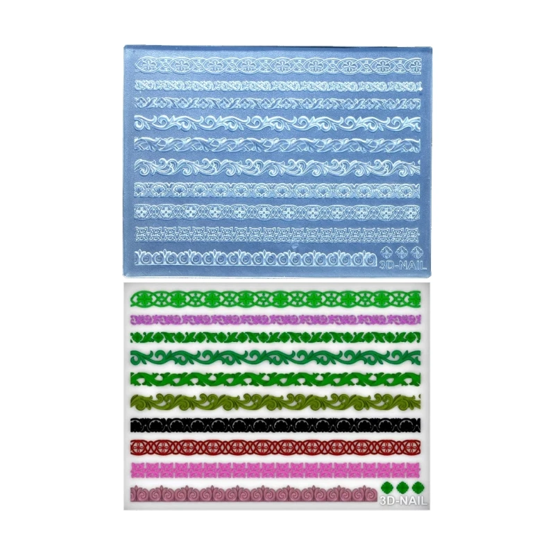 3XUA Embossed Patterns DIY Silicone Mold for Stunning 3D Art Patterns