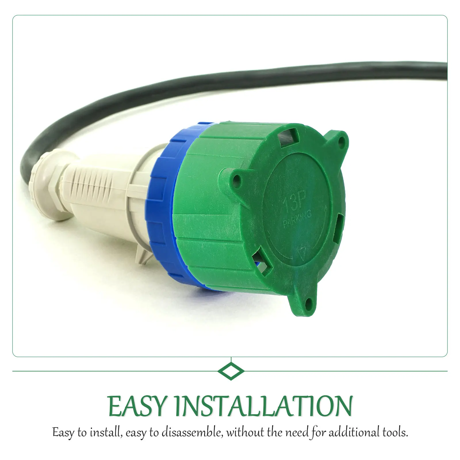 13-Pin Trailer Connector Protector Socket Cover for Plug Protection and Alignment - view 3
