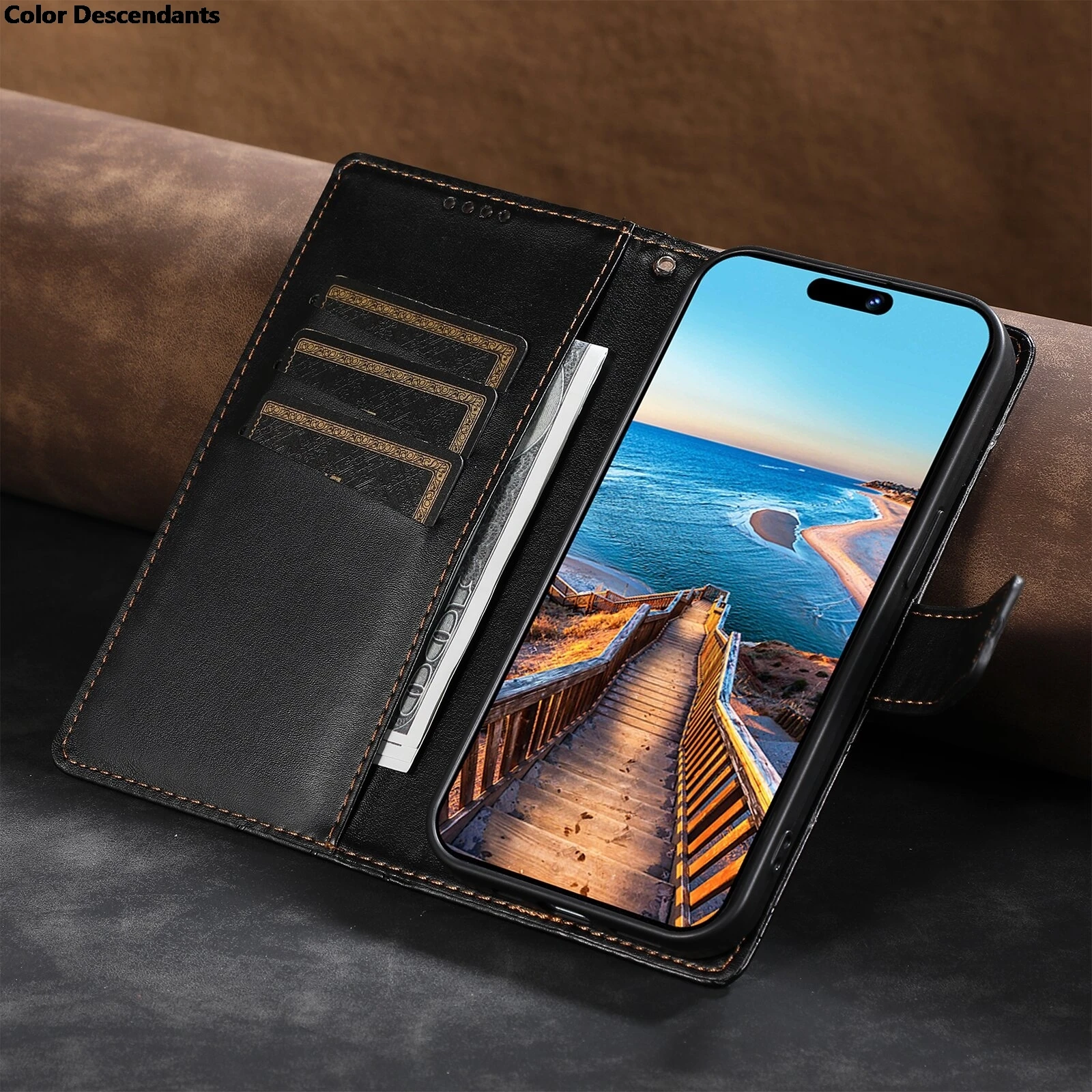 Magnetic Leather Wallet Case on For Sharp Aquos R8 Pro R7 P7 R6 Wish 3 Sense 8 7 Plus Sumaho 6 Flip Cover Stand Book Phone Bags