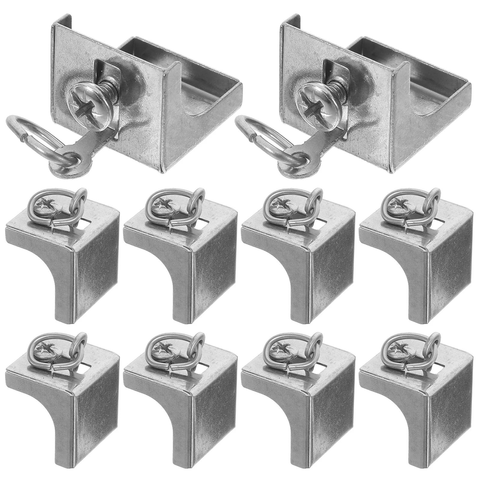 

10pcs Curtain Rail End Caps Indoor Curtain Rail Stop Blind Track End Plug Blind Pole Stop Plug Household Track Repair Parts