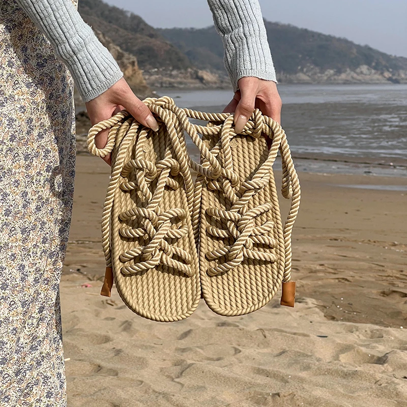 

Women's Sandals Cross-Strap Fashion Comfortable and Wear-resistant Thick-soled Beach Casual Sandals Women Trendy Heel Sandals