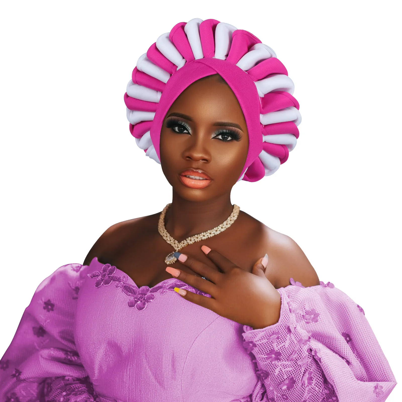 

2026 Already Made Turban Cap for Women African Auto Gele Headties Bonnet Muslim Hijab Nigeria Wedding Party Headscarf Headpiece