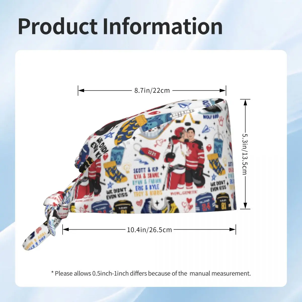 Czapka robocza do fartuchów medycznych Podgrzewana Czapka Pielęgniarska Rivalizacja Czapki Pielęgniarskie Unisex Wesołych Walentynek Modna Czapka Medyczna Wygodna Czapka Robocza na Długie Włosy