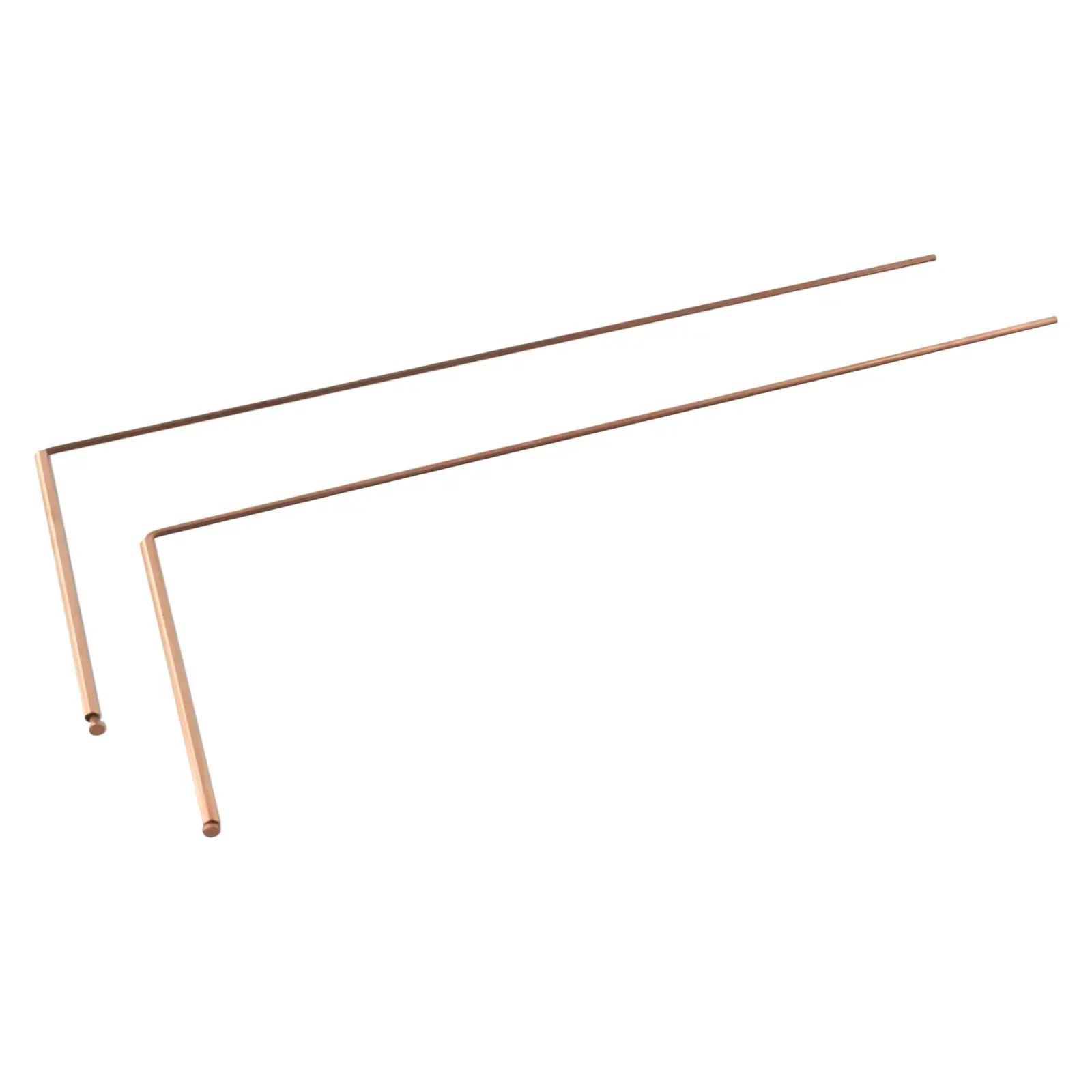 2pcs 99.9% Copper Probe Detector Rod Metal Positioning Rod Dowsing Rods For Gold Water Treasure Minerals Finding Tools