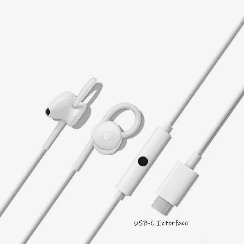 Original For Google Earphones USB Type C In-ear Earburs Wired Headset With Mic Control Earpiece For Pixel 10 Pro XL 9 8 7 6 5Pro