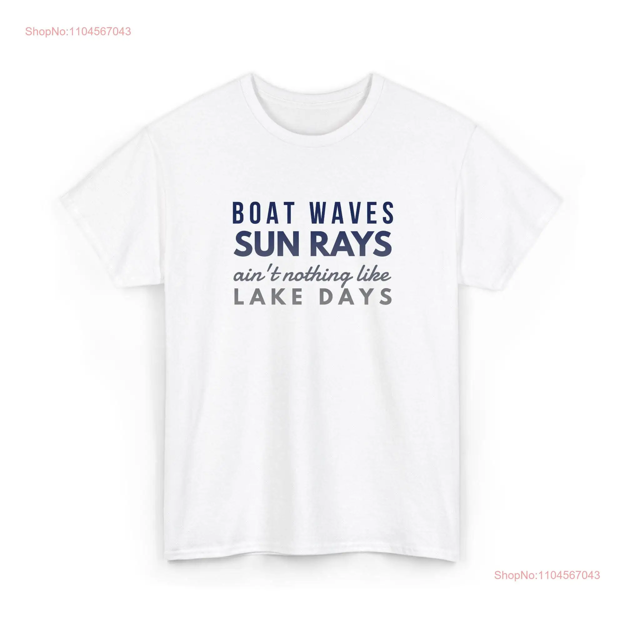 

Boat Waves Sun Rays T Shirt Lake Days Summer Life Boating Lover Beach Day Fun Vacation long or short sleeves