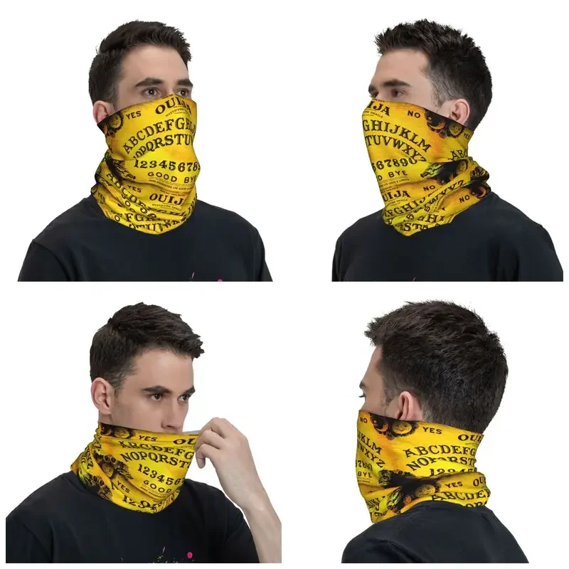 Mulheres e homens Ouija Board Gaiter pescoço, Bruxa do Dia das Bruxas, Oculta, Feitiçaria Bandana, Lenço para Caminhada, Windproof, Inverno